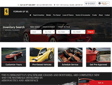 Tablet Screenshot of ferrariofseattle.com